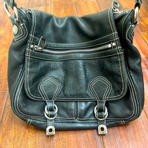 Marc Jacobs Black Leather messenger crossbody bag